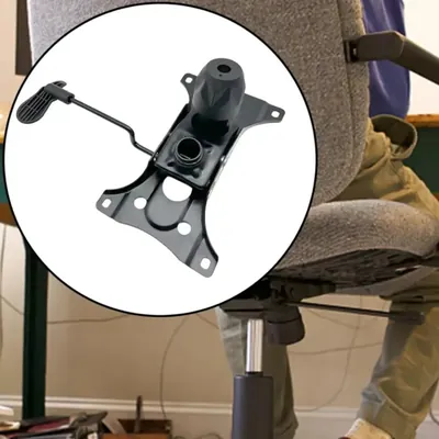 Office Chair Tilt Control Mechanism Replacement – Heavy Duty Metal Plate 11"x6.8" Adjustable Height