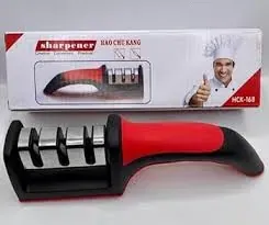 Premium Manual Knife Sharpener with Ergonomic Handle - Kitchen Tool for Dull Blades