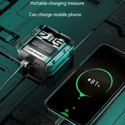 M25 TWS Wireless Earbuds Bluetooth 5.3 – 9D Stereo Sound Gaming Headphones with LED Display & Touch Control