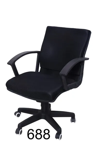 Office Chair, Mid Back Mesh Ergonomic Home Office Desk Chair with Comfortable & Spacious Seat, Rocking-tilt Mechanism & Heavy Duty plastic Base (Black)