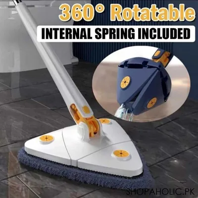 360° Rotating Triangle Mop - Effortless Floor Cleaning