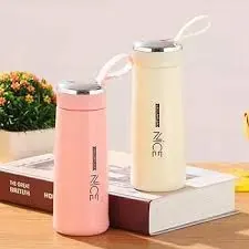 Nice Water Bottle 400ml Flask - Vacuum Insulated, Portable, Available in Blue and Pink
