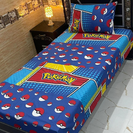 Elegant 4-Piece Cotton Bedsheet Combo – Premium Single Size Sheets with Soft Pillow Covers for Daily Comfort.