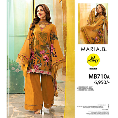 Maria.B Summer Collection 2025 New Arrivals Original Lawn Suit with Voile Dupatta 3Piece Unstitched 09 Designs
