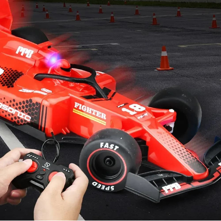 Drift car on the remote control Formula 1, racing, all-wheel drive, with smoke effect