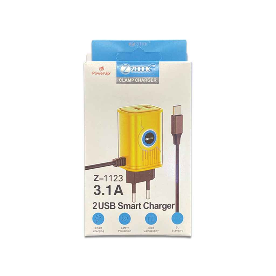 PowerUp Zoook 2-Port USB Smart Charger (3.1A, EU Plug) - Z-1123