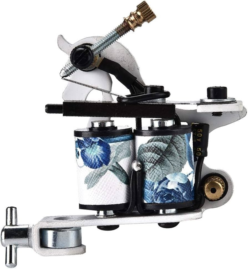 Custom Floral Coil Tattoo Machine – Premium Liner & Shader ,ensures smooth performance, low vibration, and efficient ink flow
