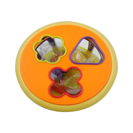Educational Baby Rattle Toy with Geometric Patterns – Sensory Development Rattle for Infants