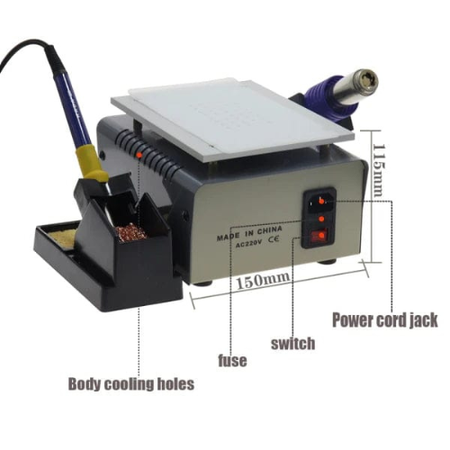 Kada 9803D+ 3 in 1 blower, separator and soldering gun