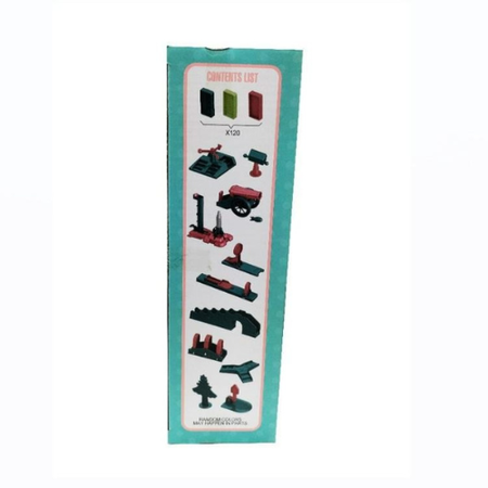 Dabdoob Dominoes Game Set – 120 Colorful Pieces with Rocket Theme for Kids – Educational Building Blocks for Creative Play, STEM Learning & Family Fun.