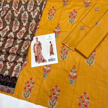 Sapphire Embroidered Lawn 3-Piece Suit with Digital Diamond Dupatta Premium Summer Collection