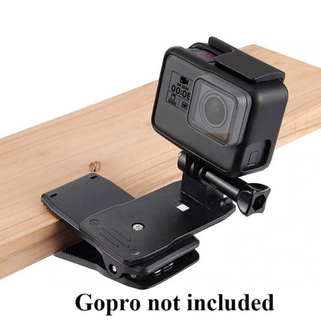 360° Action Camera Clip for GoPro Hero 8/6/5 - Backpack Mount for GoPro Accessories