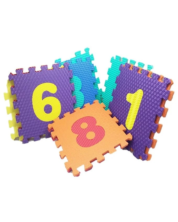 Educational ABC & 123 Interlocking Foam Playmat Set (10 Pcs, 31x31cm) - Thick & Soft EVA Kids' Puzzle Mat
