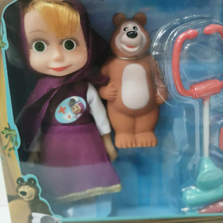 Magic and the Girl Playset with Bear Figure and Doctor Tools