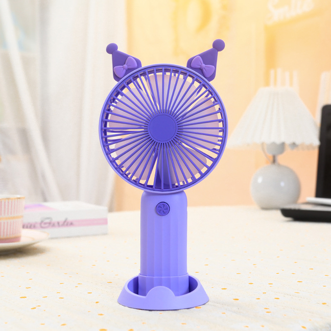 Cute Cartoon Portable Handheld Misting Fan - USB Rechargeable Personal Mini Spray Fan with Strong Wind & Hydrating Mist