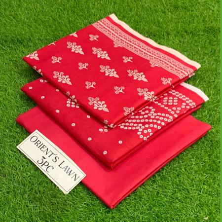 Orient Lawn 3 Pc Combo – Digital Print Shirt, Trouser & Dupatta