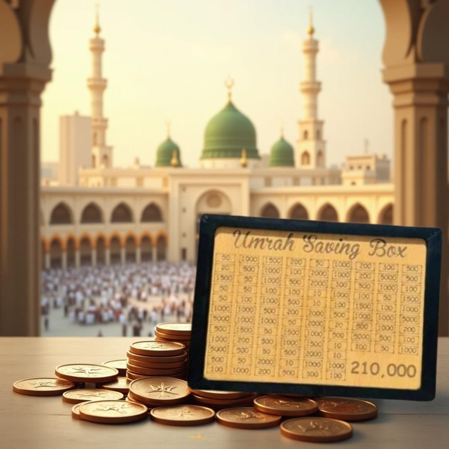 Umrah Saving Box - Goal Tracker for Pilgrimage Savings