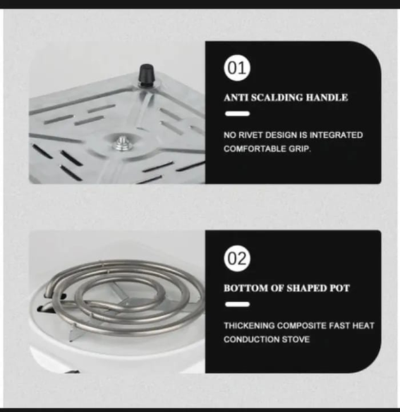 Portable RAF Electric Hot Plate - 1000W