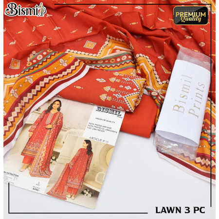 Grace in Every Thread – Bismil Digital Printed Lawn Suits