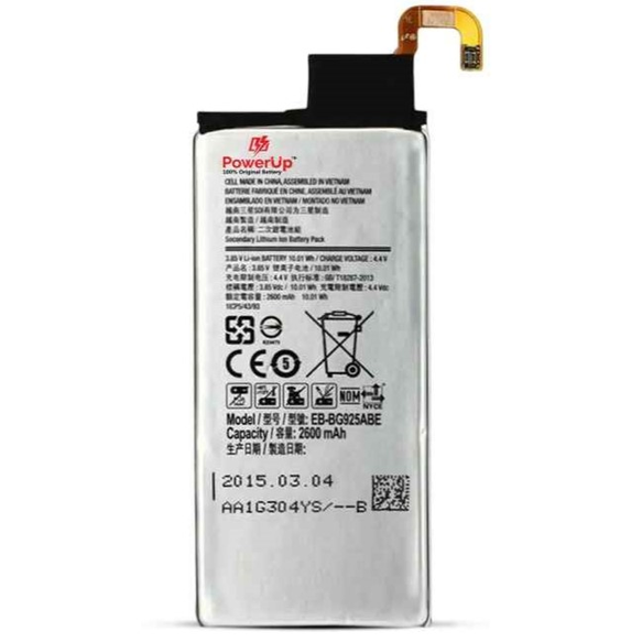PowerUp Battery for Samsung S6 Edge (2600mAh) - Original & Fast Charge