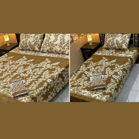 Alkaram Premium Gift Pack Cotton Mix Bedsheets Set – Full Printed Double & Single Size Sheets with Pillow Covers – Most Demanded Design Collection – High Quality & Elegant Finish