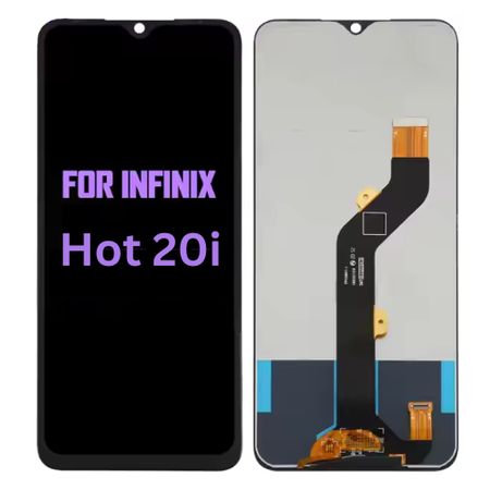 INFINIX Hot 20i (X665) LCD Panel Black – High-Quality Display Replacement