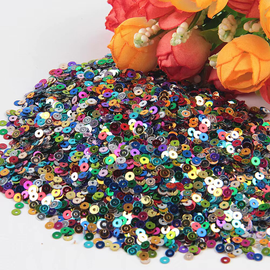 Multicolor Round Sequin Paillettes – DIY Craft & Decoration Supply