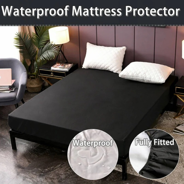 King Size Waterproof Fitted Mattress Protector
