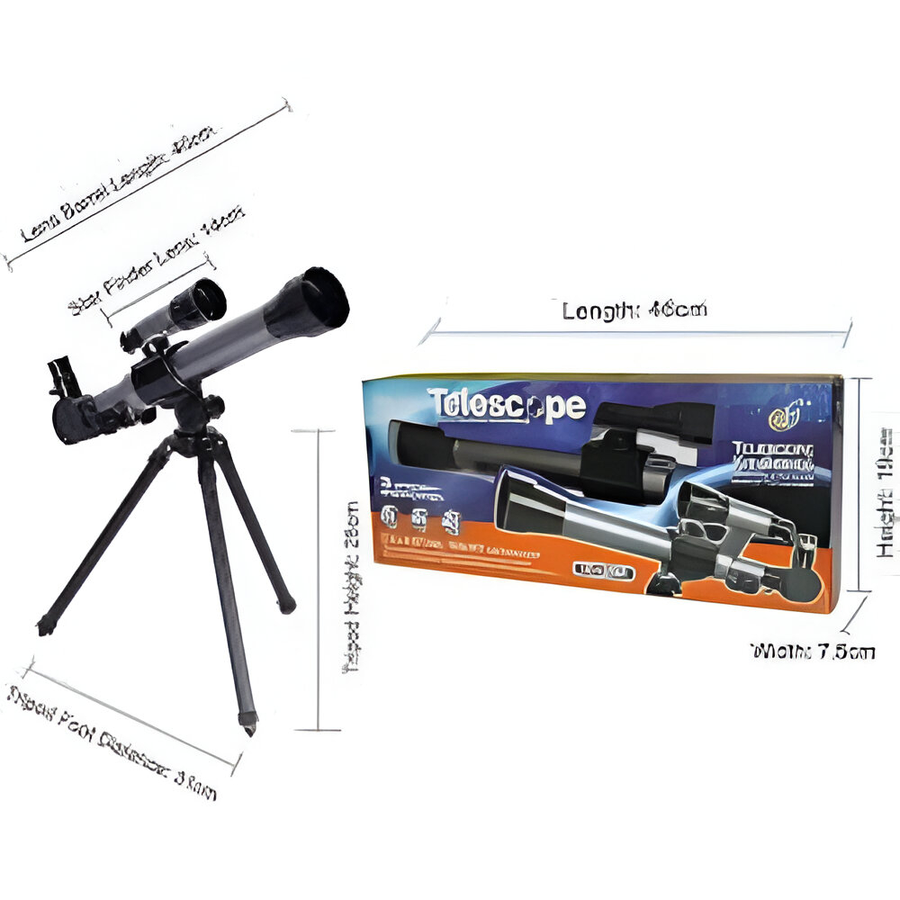 ALEENFOON Adjustable Kids Telescope 20X-30X-40X – Beginner Astronomical Science Kit for Early Learning & Outdoor Exploration