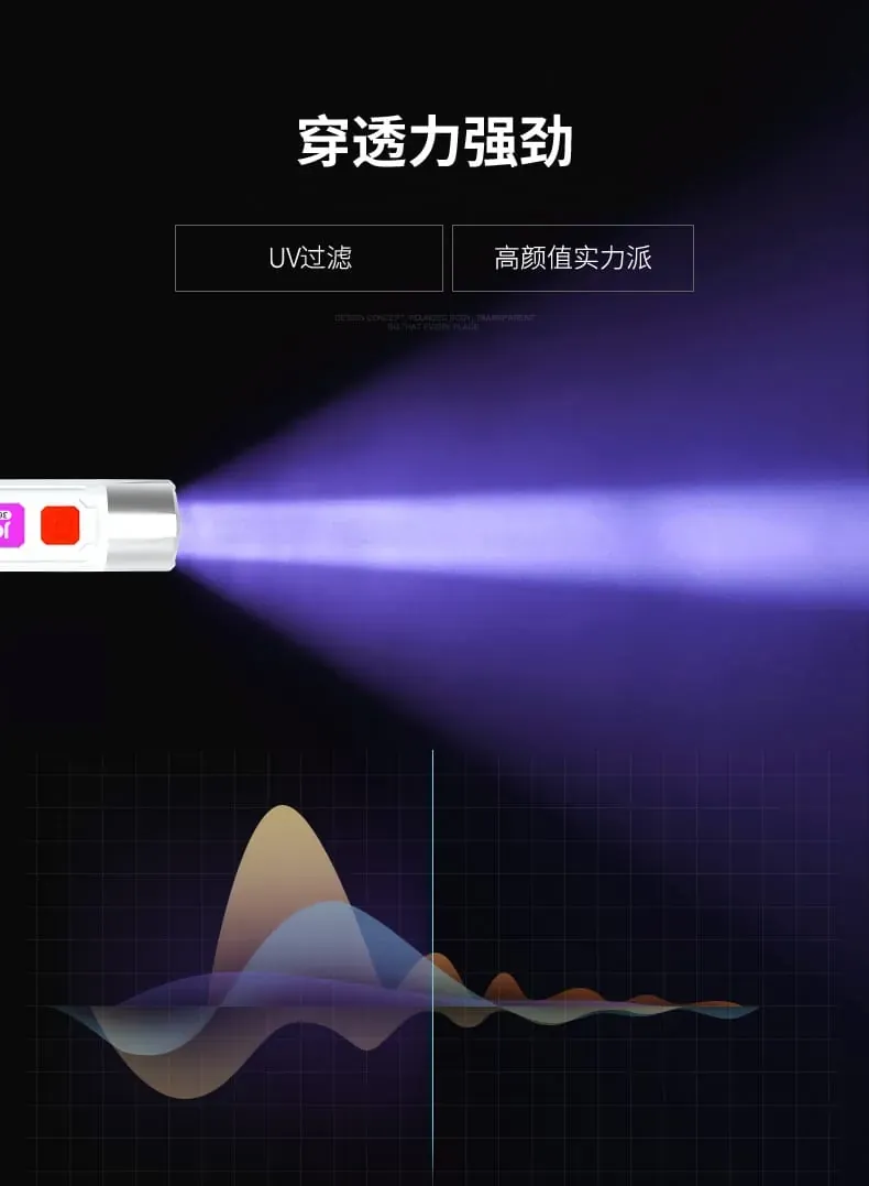 Handheld LED Money Detector – UV Violet Light Torch for Detecting Counterfeit Currency, Banknotes & Documents