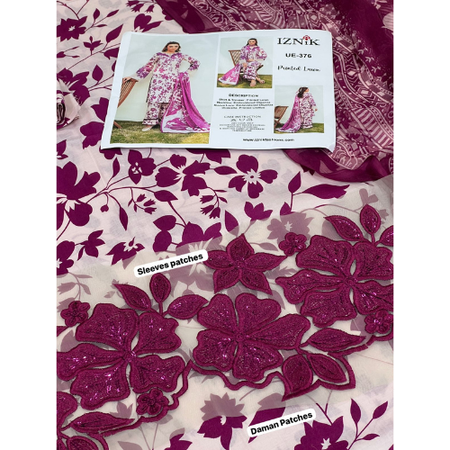 IZNIK UE-376 | 25 Lawn 3-Piece Unstitched Suit – New Arrivals Digital Printed Collection