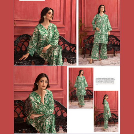 Alora by Surgul 2-Piece Premium Lawn Suit Original Brand Stock from Alhamra Textiles Summer Collection