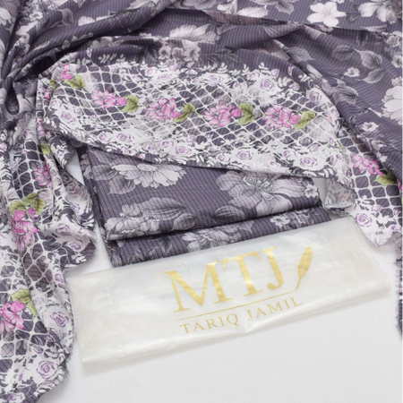 MTJ Digital Lawn Suit 2025 | Summer Volume 1 | All Over Printed 3PC | High-Quality Airjet Fabric - Black