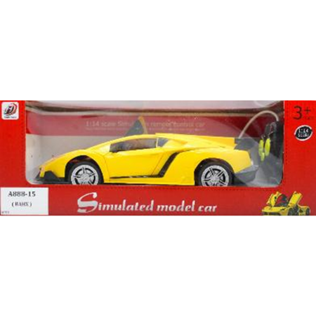 1:14 Scale Simulated Remote Control Sports Car (Yellow)