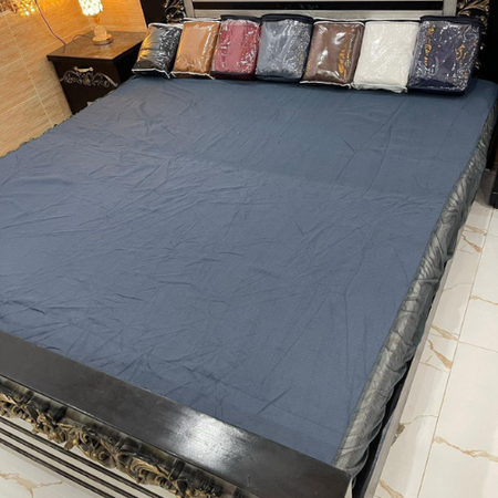 ok Waterproof King Size Mattress Cover – Terry Cotton Fabric | Elastic Fitted Sheet | 100% Water Resistant | Premium Export Quality in 7 Colors (72x78)