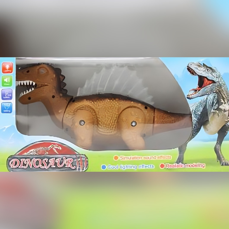 Realistic Walking Spinosaurus Dinosaur Toy with Roaring Sounds, Flashing Lights & Interactive Fun for Kids