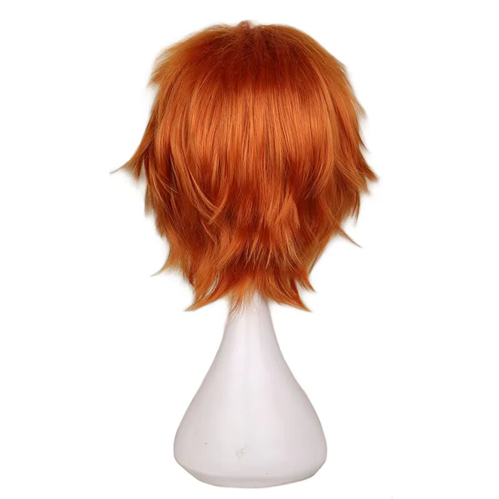 Choppy Orange Bob Wig – Fun and Stylish Short Hairpiece Easy to Use Wig