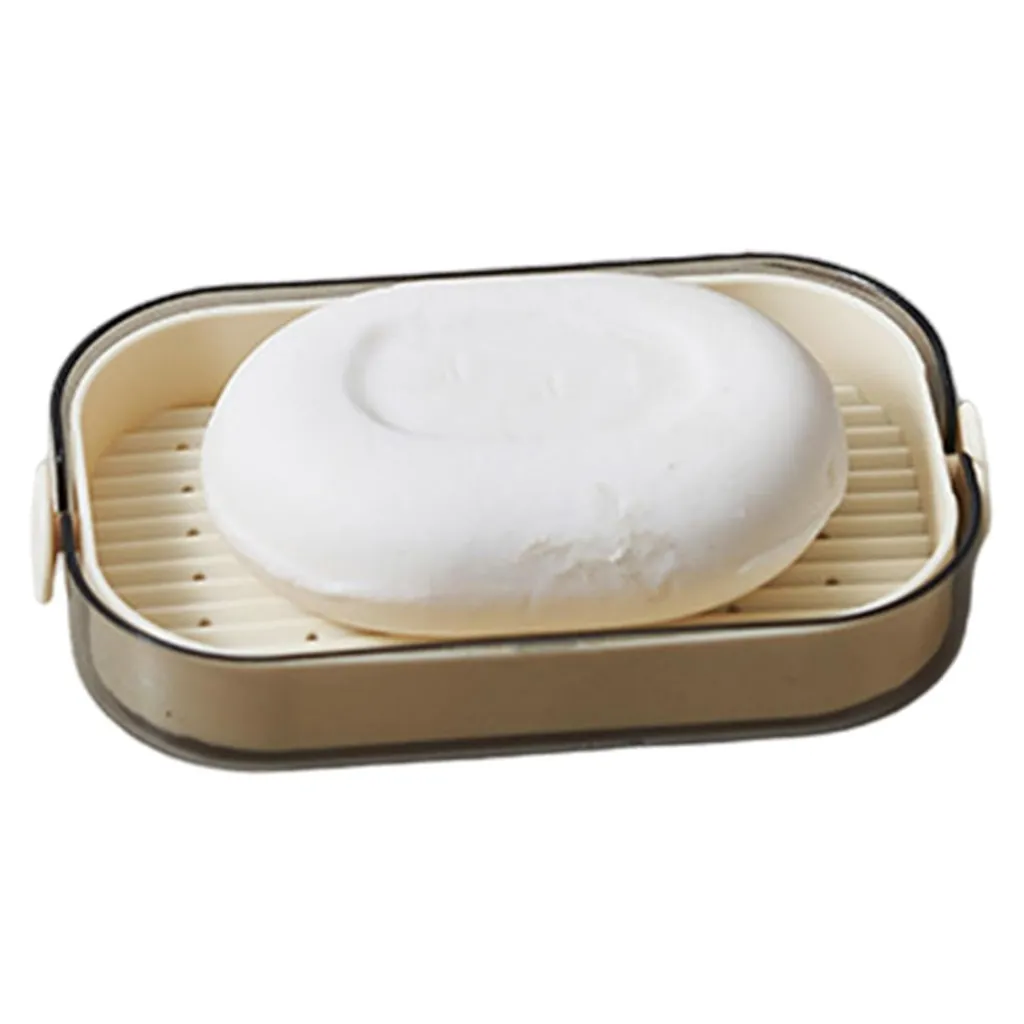 Split Type Double Layer Soap Dish – Water Draining Soap Tray for Bathroom or Kitchen Sink