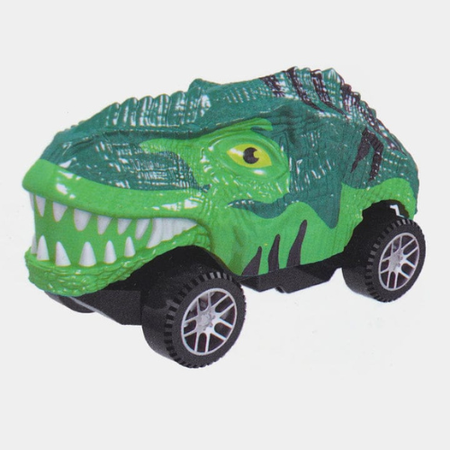 Dinosaur Track Adventure Play Set with Car – 34-Piece Flexible Race Track Toy for Kids with Bridge, Trees & Dinosaurs.