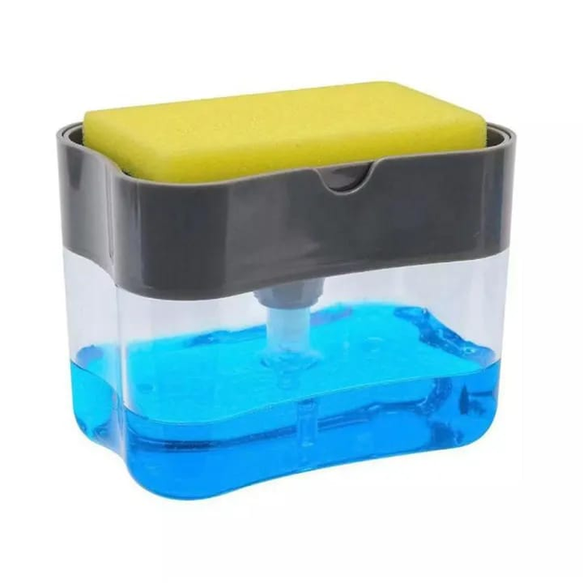 Sponge Caddy with Soap Dispenser - 2-in-1 for Organized Kitchen Sink