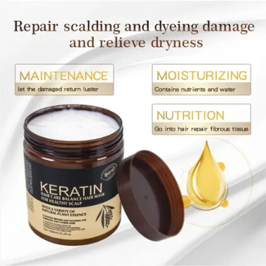 Keratin Hair Care Balance Hair Mask for Healthy Scalp with a variety of natural plant essences – 100ml , 018