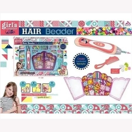 Girls Creator Hair Beader & Jewelry Box Set