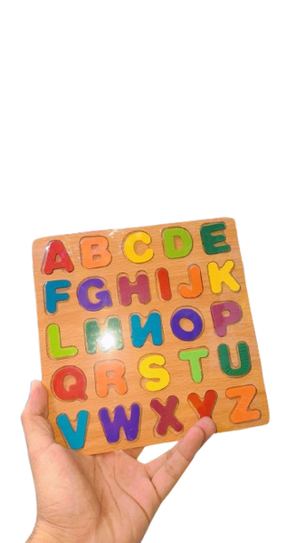 Wooden Alphabet Puzzle Board - Educational ABC Learning Toy