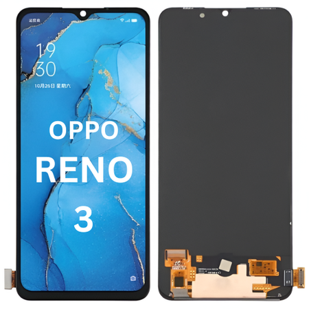 ALPHA UNT - OPPO RENO3 LED Panel Black | High-Quality Display Replacement