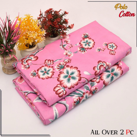 Affordable & Elegant Digital Floral Cotton Suit – 2-Piece Summer Wear for Women – Micro Polo Cotton Shirt and Trouser.