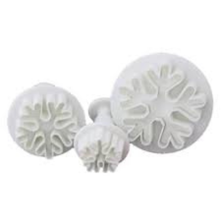 Snowflake Plunger Cutter Fondant & Cookie Cutter for Holiday Baking