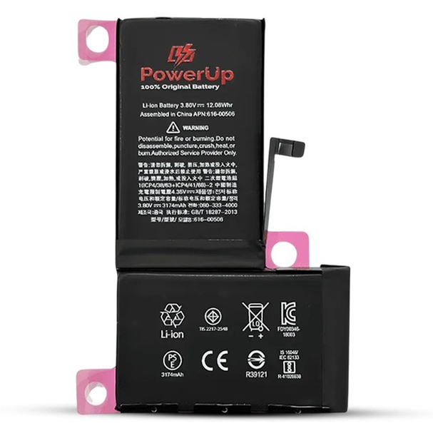 PowerUp Battery for iPhone XS Max (3174mAh) - Original & Fast Charge