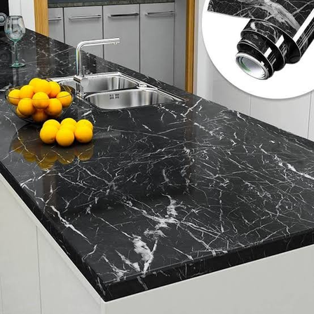 Self-Adhesive Waterproof Film Sheet Sticker For Kitchen, Cupboard, Wall – Anti Oil And Heat Resistant Wallpaper