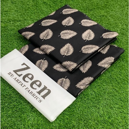 Zeen 2 Piece Lawn Printed Suit – Unstitched Shirt & Trouser | Color Guaranteed & Easy to Stitch