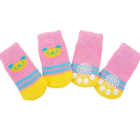 Non-Skid Dog Socks - Large | Anti-Slip Pet Paw Protector | Soft & Comfortable